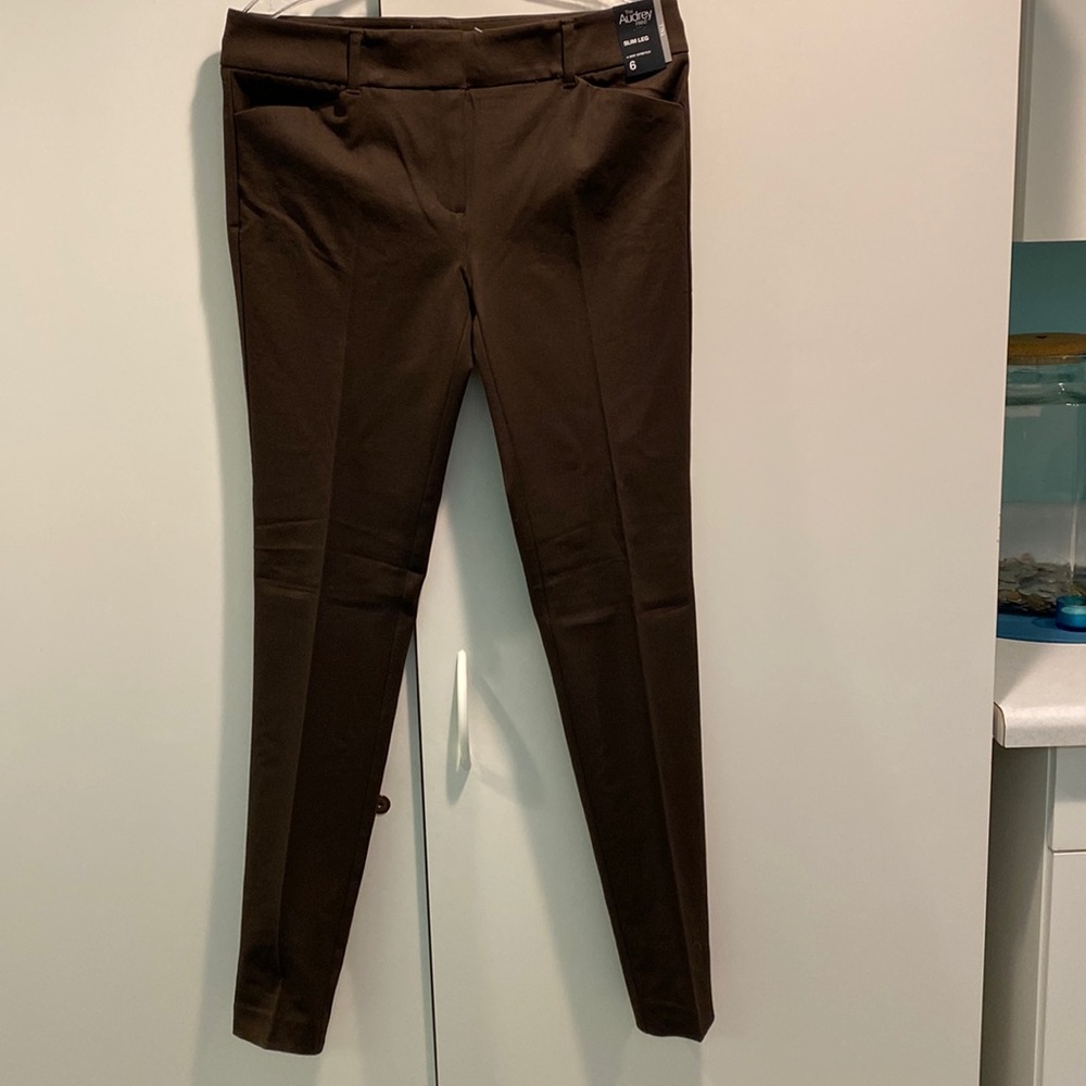 Nwt! NY&Company AUDREY size 6tall brown pants